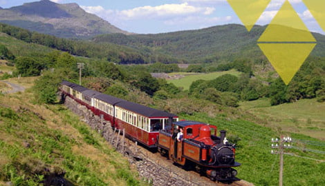 Train through Snowdonia